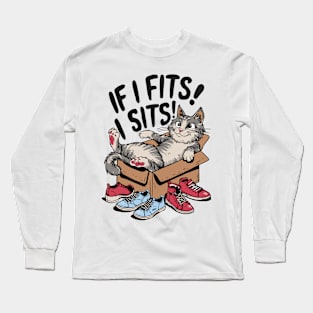 Cat in a box Long Sleeve T-Shirt